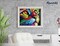 Figured'Art Paint by Numbers Kit for Adults Feline Pop Art 16"x20" - Craft Art Painting Rolled Canvas with DIY wooden frame